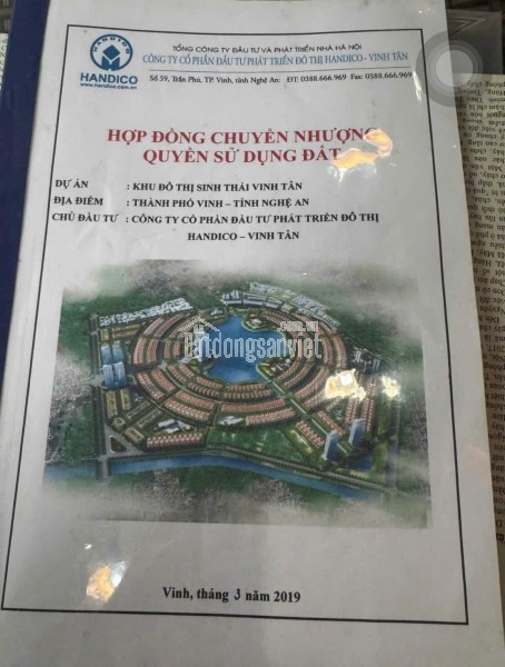 Bán lô 228m2 mặt đường Hồ Tông Thốc, gần Bệnh Viện Ba Lan, TP Vinh