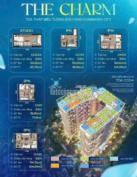 Căn hộ cao cấp CC04 dự án Charmora City Nha Trang do tập đoàn Sun Group triển khai