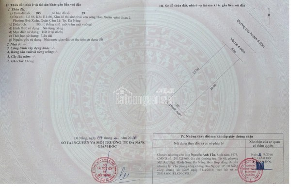 CẦN BÁN GẤP CẶP ĐẤT LÀN ĐÔI ĐƯỜNG DIÊN HỒNG – SÁT SÔNG - ĐÀ NẴNG