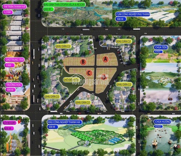 Đất nền S= 64,4 m tại Phú Thành, Lạc Thủy, Hòa Bình. Vị trí đẹp tiếp giáp với Sỏi Resort, Utopia