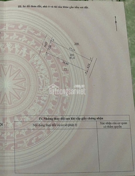 CC gửi bán 81m² đất Đoài Khê – Đan Phượng