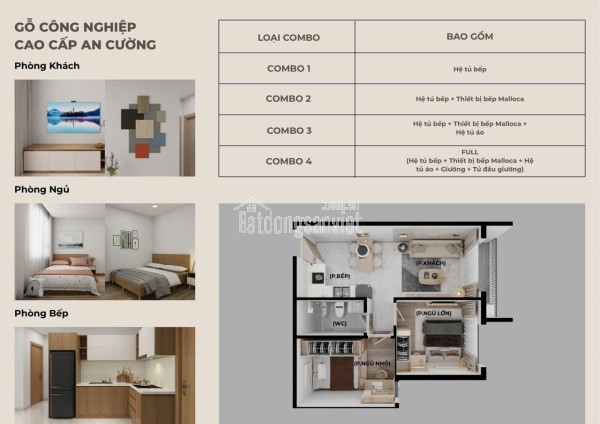 SUẤT NỘI BỘ 2PN FULL NỘI THẤT - THE WIN CITY