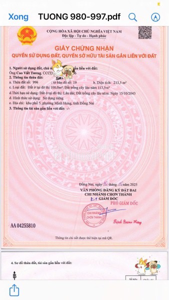 ĐẤT NỀN MINH HƯNG - SỔ SẴN - GIÁ CHỈ TỪ 150 TRIỆU