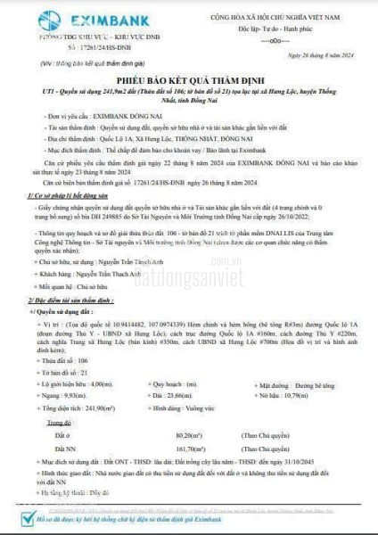 CƠ HỘI ĐẦU TƯ SINH LỜI, CHÍNH CHỦ BÁN ĐẤT TẠI XÃ TIẾN THỊNH, MÊ LINH, HÀ NỘI.