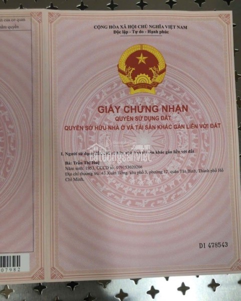 Cần bán lô đất mặt tiền đường Nguyễn Văn Bứa, xã Xuân Thới Thượng, Hóc Môn, TPHCM, ĐT 5233m2