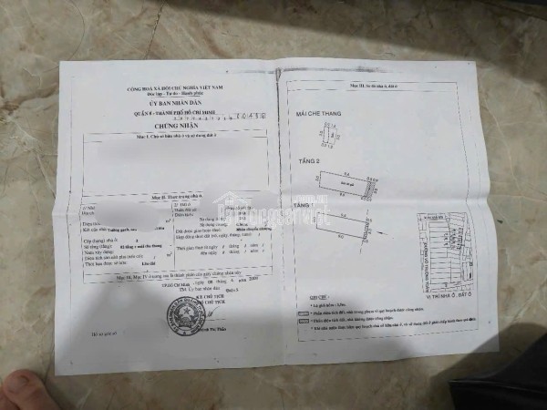 bán nhà Quận 5 gần Hồng Bàng, giá 3 tỷ9, 1 trệt 1 lầu, nhà chính chủ 1 đời