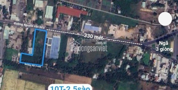 Đất thổ cư mặt tiền đường Dương Công Khi 5301m2, Có 3927m2 Thổ cư