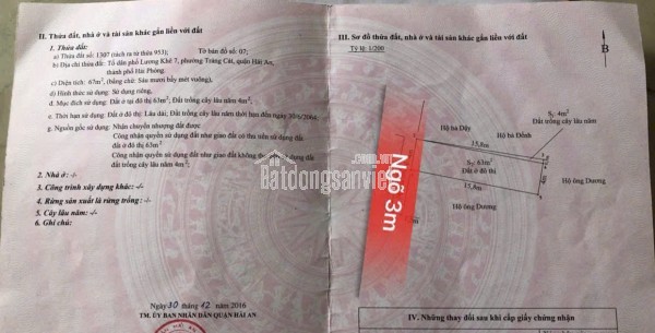 🌟 BÁN ĐẤT NGÕ 216 CÁT LINH – TRÀNG CÁT, HẢI PHÒNG 🌟