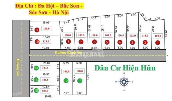 Siêu Phẩm Lô Góc, Đất Kinh Doanh tại Sóc Sơn, Hà Nội