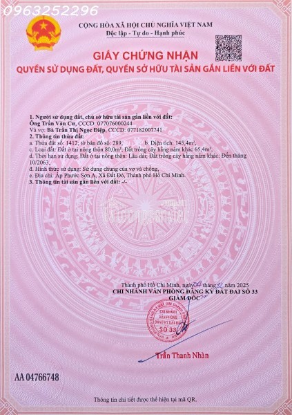 Bán 15 nền FO Đất Đỏ, Long Đất, Bà Rịa Vũng Tàu, giá đầu tư