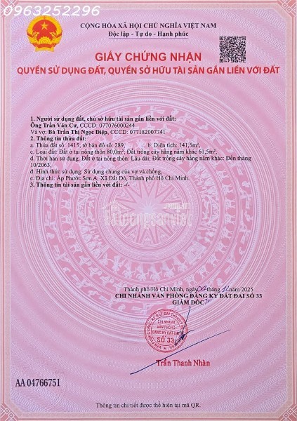 Bán 15 nền FO Đất Đỏ, Long Đất, Bà Rịa Vũng Tàu, giá đầu tư