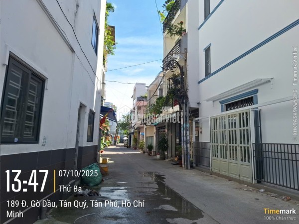 HXH Gò Dầu, Tân Phú (5.2m x 14m) 77m² x 2 tầng gần chợ Tân Hương, dòng tiền 8tr/th chỉ 6.4 tỷ.
