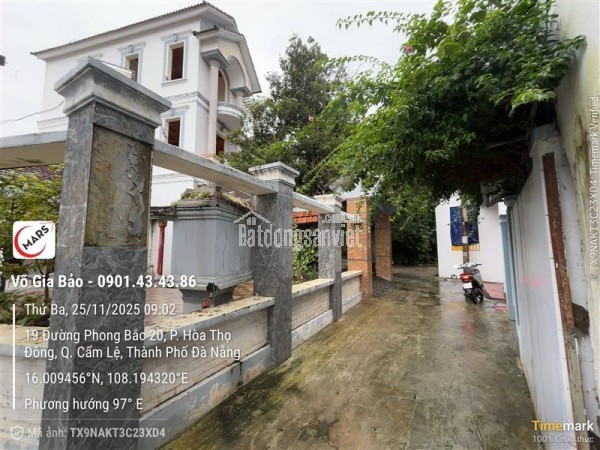 Chính chủ cần bán 350m2 đất kiệt Phong Bắc 20, Cẩm Lệ, Đà Nẵng