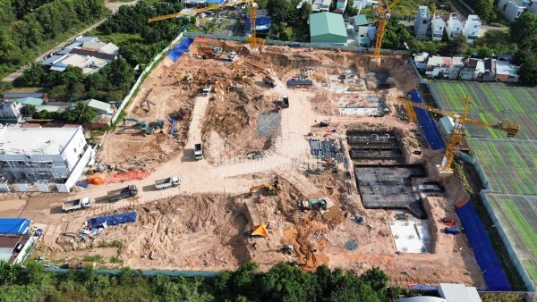 TIẾN ĐỘ XÂY DỰNG THE HARMONIE PHÚ MỸ HƯNG BÌNH DƯƠNG T12/2025