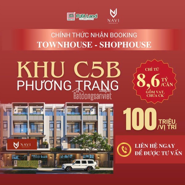 ✨ NHẬN BOOKING CHÍNH THỨC – SHOPHOUSE C5B PHƯƠNG TRANG