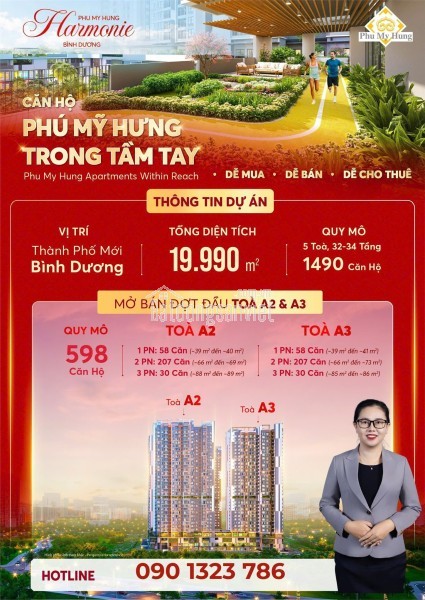 BẢNG GIÁ THE HARMONIE PHÚ MỸ HƯNG BÌNH DƯƠNG CHỈ 55TR/M2. MUA TRỰC TIẾP CĐT. BOOKING NGAY