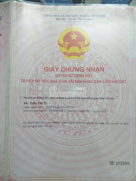 Đất Mặt Tiền Đường 12m 200m2 Q2 Giá 5,9 tỷ