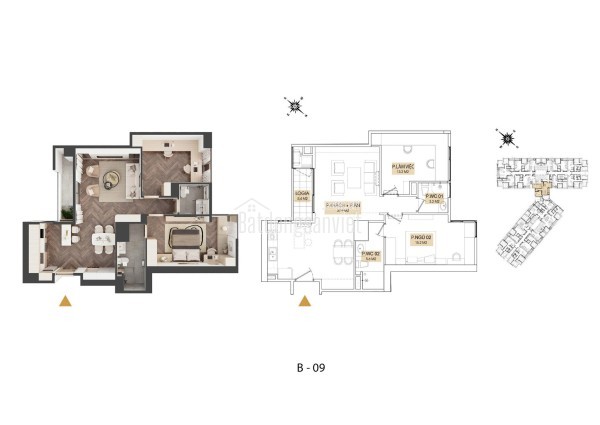 BÁN CĂN HỘ 2PN KEPLER TOWER – TÒA HH01 –  TẦNG 26 – VIEW ĐẸP, BAN CÔNG ĐÔNG NAM