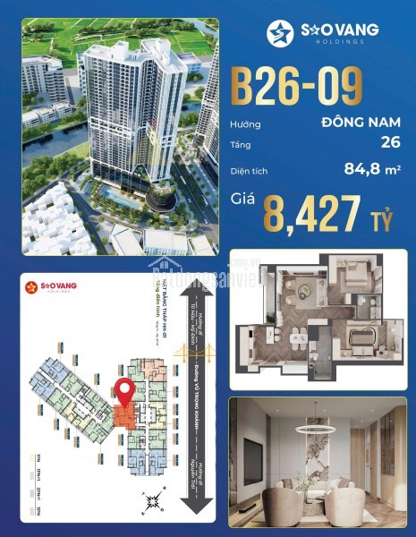 Bán căn hộ 2PN 78m2, trục căn đẹp nhất dự án Kepler Tower Hà Đông