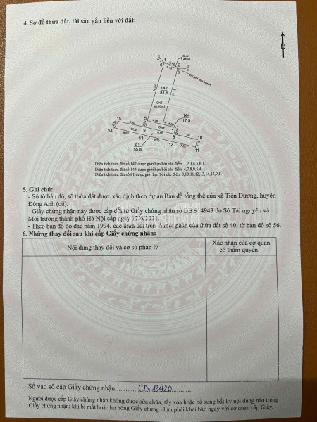 Bán đất tặng nhà 3 tầng lỗ khê - thư lâm