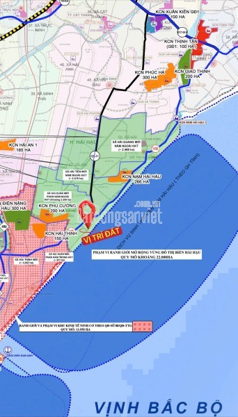 Bán 166m2 đất quất lâm mặt tiền 7m ô tô đỗ gần Flamingo và vsip hải long 1.100 ha