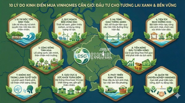 VIN CẦN GIỜ - SIÊU PHẨM LIỀN KỀ MẶT BIỂN HỮU HẠN - GIÁ THỜI ĐIỂM ĐẦU CỰC TỐT - LỰA CHỌN TỐI ƯU CHO