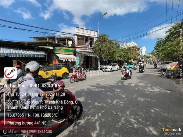 Bán nhà 3 tầng mặt tiền Thanh Khê, Đà Nẵng.