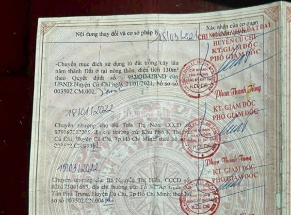 Bán nhà vườn xã phước vĩnh an h.củ chi