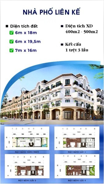BIỆT THỰ 12x18 xây 3 tầng chỉ 5 tỷ AGORA CITY –  LONG AN.  MS. LIỄU: 0949265743