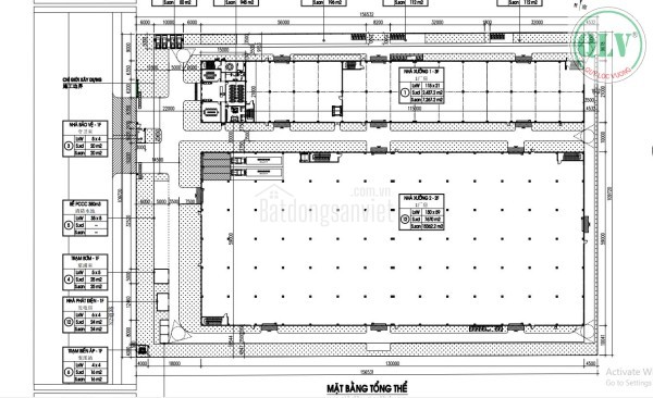 CHO THUÊ NHÀ XƯỞNG – KCN MỘC BÀI, BẾN CẦU, TN – 22.989m²