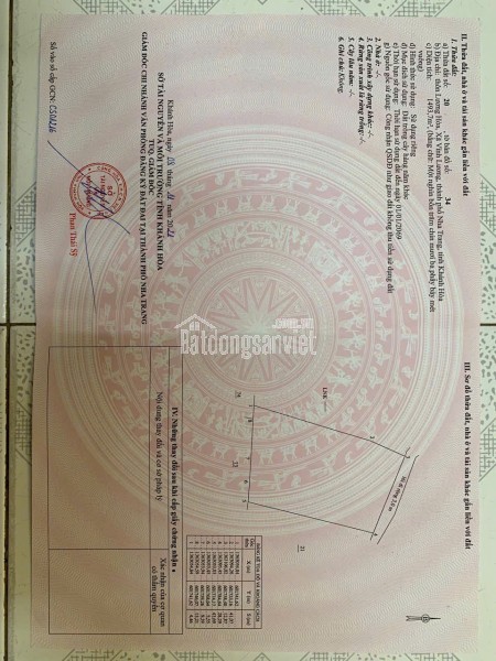 BÁN ĐẤT VƯỜN BẮC NHA TRANG, 1500M2, GIÁ DƯỚI TỶ, CẦN BÁN GẤP