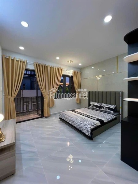 NHÀ MỚI ĐƯỜNG 8M - PHAN HUY ÍCH GÒ VẤP - TẶNG FULL NỘI THẤT - NGANG 4.5MX14M - 5TẦNG - GIÁ NHĨNH