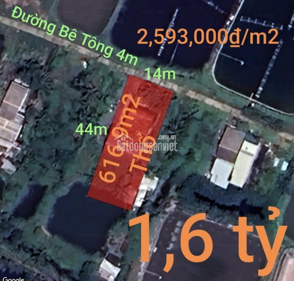 Bán gấp lô đất lúa hai mặt tiền hạ giá 570 triệu.công