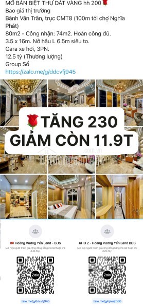 Bán nhà chính chủ Tân Bình đường Lạc Long Quân gần Chợ Tân Bình sát Sân Bay Tân Sơn Nhất