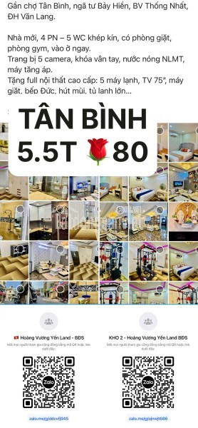 Bán nhà chính chủ Tân Bình đường Lạc Long Quân gần Chợ Tân Bình sát Sân Bay Tân Sơn Nhất