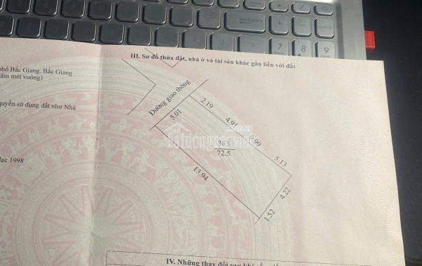 BÁN NHÀ 2 TẦNG NGÕ Ô TÔ – ĐƯỜNG LỀU VĂN MINH, PHƯỜNG TÂN TIẾN, TP BẮC GIANG