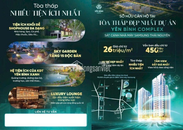 💰 ĐẦU TƯ CĂN HỘ YÊN BÌNH COMPLEX – DÒNG TIỀN CHO THUÊ ỔN ĐỊNH HÀNG THÁNG 💰
