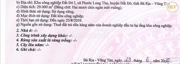 Bán kho, nhà xưởng tại Thị trấn Đất Đỏ, Huyện Đất Đỏ, Bà Rịa Vũng Tàu giá 2,21 Triệu