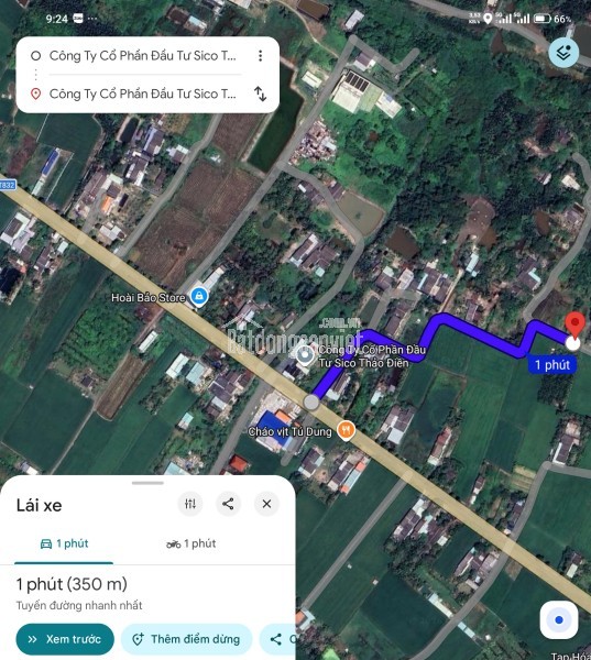 Bán lô đất lúa 4 mặt tiền chuyển thổ phân lô giá chốt 5 tỷ