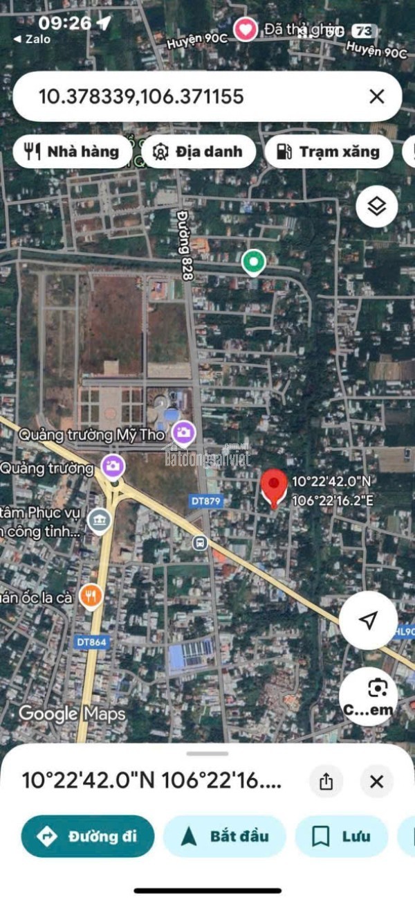 Cặp 2 Nền Liền Kề ngay sát Quảng Trường Mỹ Tho. P. Đạo Thạnh