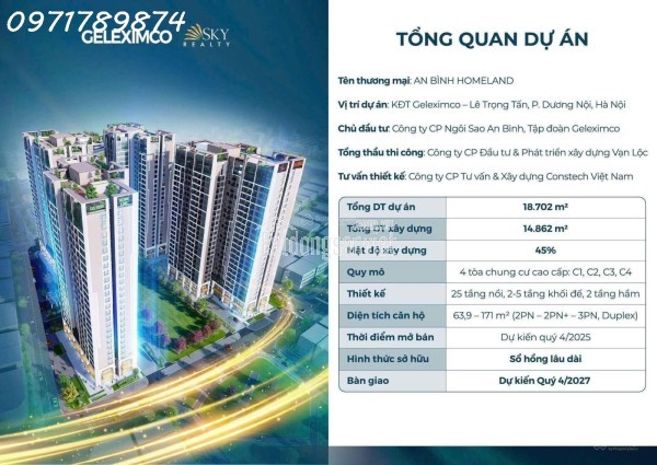 Chính thức ra hàng, được chọn căn, căn hộ đẹp nhất An Bình Homeland – Suất ngoại giao, giá chuẩn