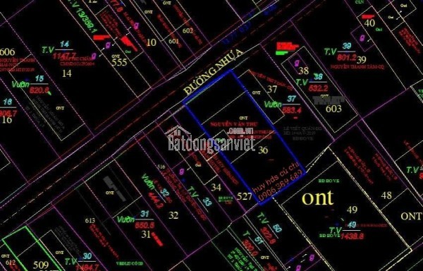 Bán đất xã phạm văn cội .củ chi, diện tích 855m2