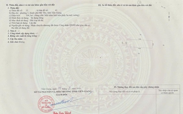 Đất nền mặt tiền Nguyễn Thị Thập (QL60) , phường 6, Mỹ Tho, Đồng Tháp (TG Cũ).