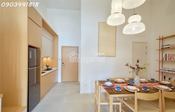 Cho thuê căn nhà 1PN + 1 Sun Urban City Hà Nam 45m² quy hoạch thông tầng, view hồ đẹp, full nội