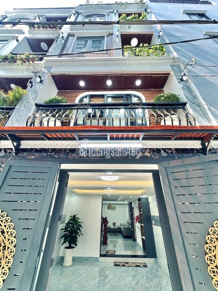 Hẻm ô tô đổ cổng Bùi Quang Là – thông Phan Huy Ích  46m²  1T 1Lửng 2L ST  4PN 6WC  Full nội thất