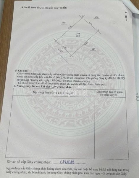 60m đất đường thông tứ tung, ngay vườn hoa, Liên Hà - Ô Diên - Hà Nội