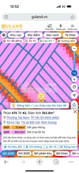 ĐẤT VỊ TRÍ ĐẸP  - GIÁ TỐT Cần bán nhanh lô đất tiềm năng tại Xã An Tây Bến Cát, Bình Dương