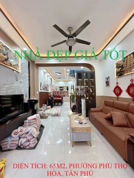 Bán nhà gần AEON Tân Phú, phường Phú Thọ Hòa, 65m2, nhỉnh 6 tỷ