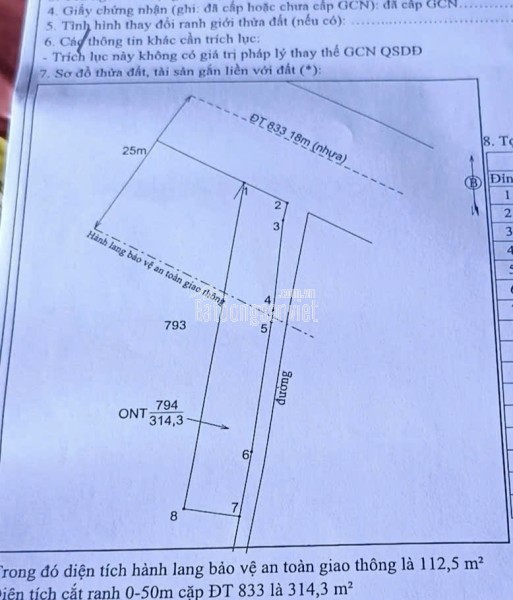 Bán thu hồi vốn lô đất thổ khu nhà ở Thăng Long House giá 1,65 tỷ