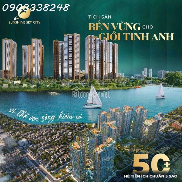 Giữ chỗ V8,V9 Sunshine Sky City được hưởng chiết khấu 1% booking sớm với giá từ 98 triệu/m2 đi kèm